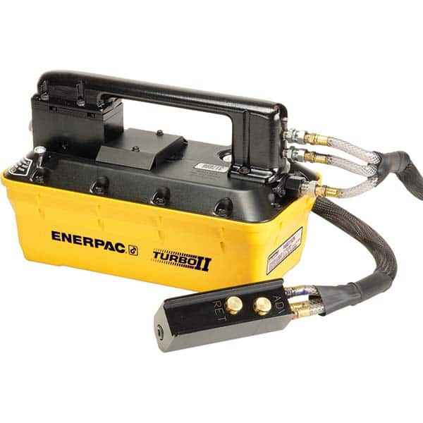 Enerpac - Power Hydraulic Pumps & Jacks Type: Air-Hydraulic Pressure Rating (psi): 10000 - Benchmark Tooling