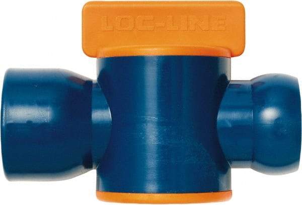 Loc-Line - 3/4" ID Coolant Hose NPT Valve - Female to Female Connection, Acetal Copolymer Body, NPT, Use with Loc-Line Modular Hose Systems - Benchmark Tooling