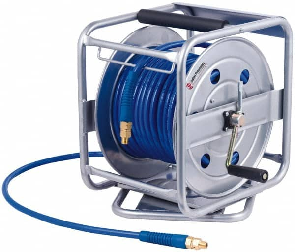 PRO-SOURCE - 100' Manual Hose Reel - 250 psi, Hose Included - Benchmark Tooling