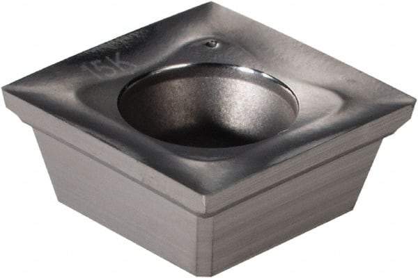 Ingersoll Cutting Tools - SHET110502 P Grade IN15K Carbide Milling Insert - Uncoated, 0.196" Thick, 0.433" Inscribed Circle, 0.008" Corner Radius - Benchmark Tooling