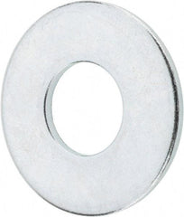 Value Collection - 9/16" Screw, Grade 2 Steel USS Flat Washer - 5/8" ID x 1-1/2" OD, 7/64" Thick, Zinc-Plated Finish - Benchmark Tooling