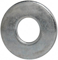 Value Collection - 7/8" Screw, Grade 2 Steel USS Flat Washer - 15/16" ID x 2-1/4" OD, 11/64" Thick, Zinc-Plated Finish - Benchmark Tooling