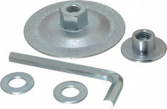 Norton - Grinding Wheel Adapter Kit - 1/16 to 1/4" Wheel Width, Right Handed - Benchmark Tooling