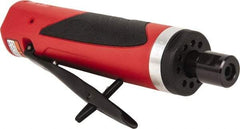 Sioux Tools - 1/4" Collet, Straight Handle, Straight Air Die Grinder - 18,000 RPM, Front Exhaust, 29.67 CFM, 1 hp, 6.21 bar, 1/4 NPT - Benchmark Tooling