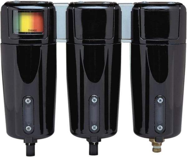 Parker - 77 CFM Oil, Dust, Water, Particulate Filter - 1" NPT, 250 psi, Auto Drain - Benchmark Tooling