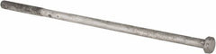 Value Collection - 1-8 Thread, 26" Length Under Head, Steel Hex Head Bolt - Hot Dipped Galvanized Coated, UNC Thread, ASTM A307, Grade 2 - Benchmark Tooling