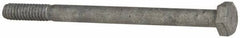 Value Collection - 1/4-20 Thread, 3-1/2" Length Under Head, Steel Hex Head Bolt - Hot Dipped Galvanized Coated, UNC Thread, ASTM A307, Grade 2 - Benchmark Tooling