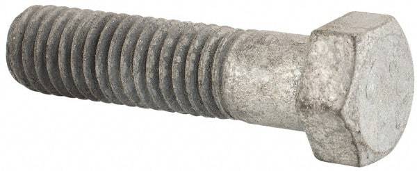 Value Collection - 7/16-14 Thread, 1-3/4" Length Under Head, Steel Hex Head Bolt - Hot Dipped Galvanized Coated, UNC Thread, ASTM A307, Grade 2 - Benchmark Tooling