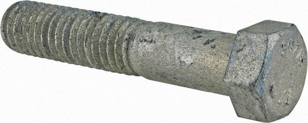 Value Collection - 7/16-14 Thread, 2-1/4" Length Under Head, Steel Hex Head Bolt - Hot Dipped Galvanized Coated, UNC Thread, ASTM A307, Grade 2 - Benchmark Tooling