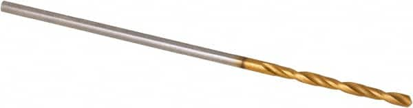 Guhring - #64 118° Point TiN Finish High Speed Steel Jobber Drill - Exact Industrial Supply