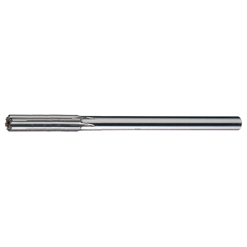 1/2 STR / RHC HSS+TCT Carbide-Tipped Straight Shank Straight Flute Reamer - Bright - Exact Industrial Supply