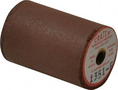 Cratex - 1" Max Diam x 1-1/2" Long, Cylinder, Rubberized Point - Fine Grade, Silicon Carbide, 1/4" Arbor Hole, Unmounted - Benchmark Tooling