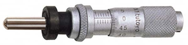 Mitutoyo - 13mm, 0.5118 Inch Thimble, 0.1969 Inch Diameter x 17.5mm Long Spindle, Mechanical Micrometer Head - Benchmark Tooling