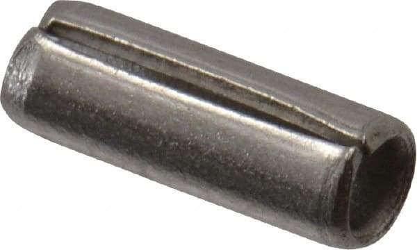 Value Collection - 1/16" Diam x 3/16" Long Slotted Spring Pin - Grade 18-8 Stainless Steel - Benchmark Tooling