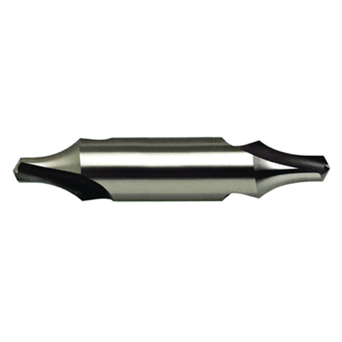 1.6 mm × 35.5 mm OAL 60 Degree HSS Center Drill Plain Uncoated - Benchmark Tooling