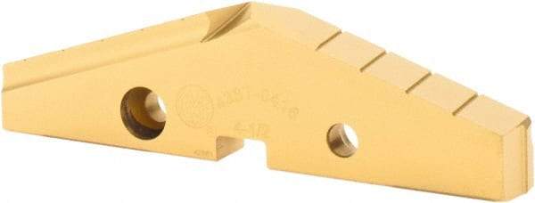 Allied Machine and Engineering - 4-1/2" Diam x 7/16" Thick, Seat Code 8, 144° Included Angle Spade Drill Insert - TiN Coated, High Speed Steel, Series GEN2 T-A - Benchmark Tooling