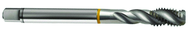M10x1.5 6H 3-Flute Cobalt Yellow Ring Semi-Bottoming 40 degree Spiral Flute Tap-Bright - Benchmark Tooling