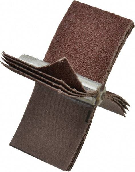 Merit Abrasives - 60 Grit, Coated, Aluminum Oxide Bore Polisher - Medium Grade, 16,000 RPM, Polishes Bores with 2-1/8 to 2-1/2" Diam - Benchmark Tooling