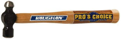 Vaughan Bushnell - 1/4 Lb Head Ball Pein Hammer - Hickory Handle, 10-1/4" OAL - Benchmark Tooling