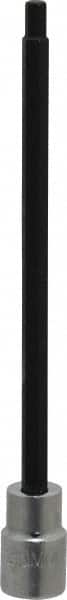 Proto - 3/8" Drive, 5mm Hex Bit Socket - 6-29/32" OAL, 5" Bit Length - Benchmark Tooling