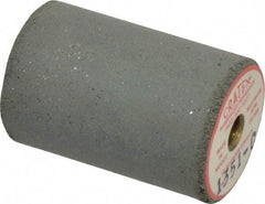 Cratex - 1" Max Diam x 1-1/2" Long, Cylinder, Rubberized Point - Coarse Grade, Silicon Carbide, 1/4" Arbor Hole, Unmounted - Benchmark Tooling