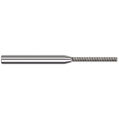Harvey Tool - Square End Mills; Mill Diameter (Inch): 1/16 ; Mill Diameter (Decimal Inch): 0.0620 ; Length of Cut (Inch): 5/8 ; Length of Cut (Decimal Inch): 0.6250 ; Material: Solid Carbide ; Finish/Coating: Uncoated - Exact Industrial Supply