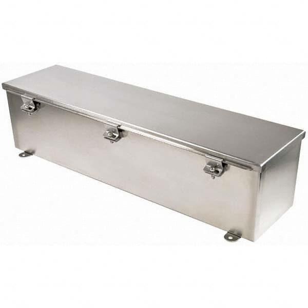 Wiegmann - NEMA 4X Stainless Steel Junction Box Enclosure with Hinge Cover - Benchmark Tooling