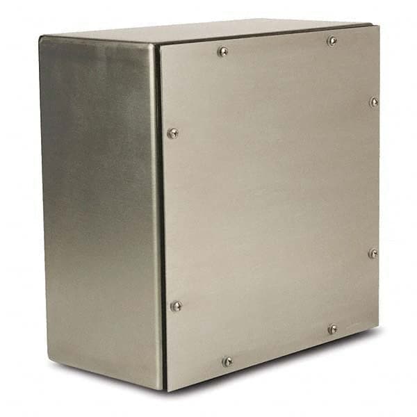 Wiegmann - NEMA 4X Stainless Steel Junction Box Enclosure with Screw Cover - Benchmark Tooling