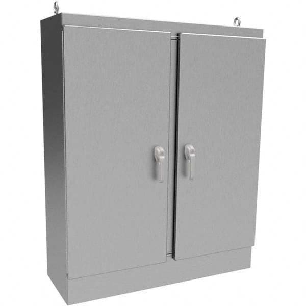 Wiegmann - NEMA 4X Stainless Steel Standard Enclosure with Cabinet Hinged Cover - Benchmark Tooling