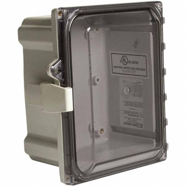 Wiegmann - NEMA 4X Polycarbonate Standard Enclosure with Continuous Hinge Cover - Benchmark Tooling