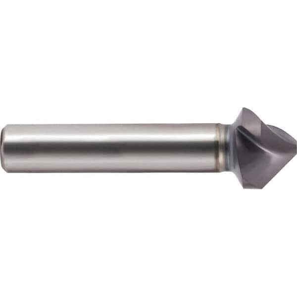 Guhring - 8mm Head Diam, 6mm Shank Diam, 3-Flute 90° Cobalt Countersink - Benchmark Tooling