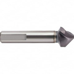 Guhring - 19mm Head Diam, 10mm Shank Diam, 3-Flute 90° Cobalt Countersink - Benchmark Tooling