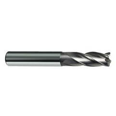 12mm Dia. x 83mm Overall Length 4-Flute Square End Solid Carbide SE End Mill-Round Shank-Center Cut-Uncoated - Benchmark Tooling