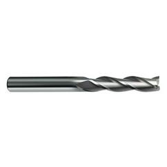 1/2 Dia. x 6 Overall Length 3-Flute Square End Solid Carbide SE End Mill-Round Shank-Center Cut-Uncoated - Benchmark Tooling
