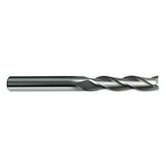 1 Dia. x 6 Overall Length 3-Flute Square End Solid Carbide SE End Mill-Round Shank-Center Cut-Uncoated - Benchmark Tooling