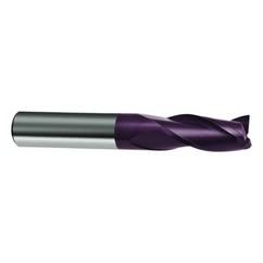 5/8 Dia. x 3-1/2 Overall Length 3-Flute Square End Solid Carbide SE End Mill-Round Shank-Center Cut-Firex - Benchmark Tooling