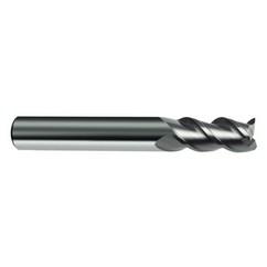 2.5mm Dia. - 32mm OAL - 45° Helix Bright Carbide End Mill - 3 FL - Benchmark Tooling