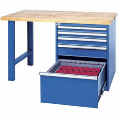 CNC Work Stations; Type: One Cabinet Modular Workstation; Station Type: One Cabinet Modular Workstation; Tool Type: 30 Taper; Width (Inch): 60; Height (Inch): 35-1/4; Depth (Inch): 30; Number of Drawers: 5.0; Tool Type: 30 Taper