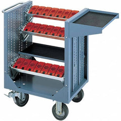 LISTA - CNC Storage Carts Style: CNC Tool Cart with Tool Carrier Taper Size: HSK 100A - Benchmark Tooling