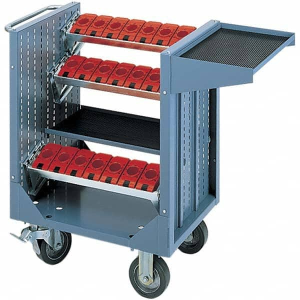 CNC Storage Carts; Style: CNC Tool Cart with Tool Carrier; Taper Size: HSK 100A; Taper Size: HSK 100A; Tool Type: CNC Tool Carrier; Tool Capacity: 18