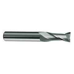 16mm Dia. x 92mm Overall Length 2-Flute Square End Solid Carbide SE End Mill-Round Shank-Center Cut-Uncoated - Benchmark Tooling