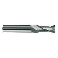 12mm Dia. x 83mm Overall Length 2-Flute Square End Solid Carbide SE End Mill-Round Shank-Center Cut-Uncoated - Benchmark Tooling