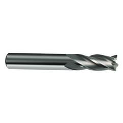 8mm Dia. x 63mm Overall Length 4-Flute Square End Solid Carbide SE End Mill-Round Shank-Center Cut-Uncoated - Benchmark Tooling