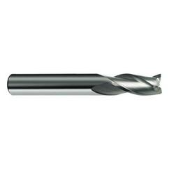 13mm Dia. x 83mm Overall Length 3-Flute Square End Solid Carbide SE End Mill-Round Shank-Center Cut-Firex - Benchmark Tooling