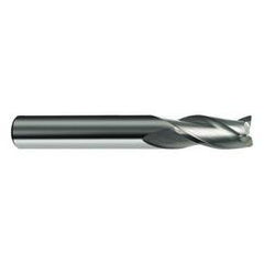 12mm Dia. x 83mm Overall Length 3-Flute Square End Solid Carbide SE End Mill-Round Shank-Center Cut-Firex - Benchmark Tooling