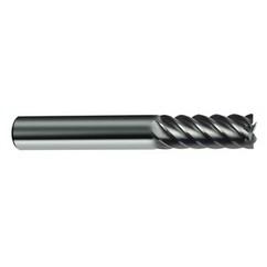 6mm Dia. - 57mm OAL - 45° Helix Bright Carbide End Mill - 6 FL - Benchmark Tooling