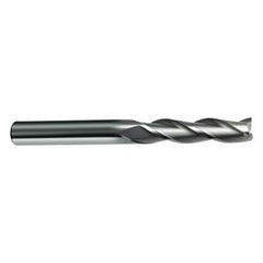 6mm Dia. x 75mm Overall Length 3-Flute Square End Solid Carbide SE End Mill-Round Shank-Center Cut-Firex - Benchmark Tooling