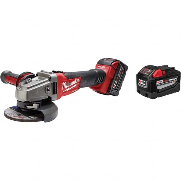 Milwaukee Tool - Angle & Disc Grinders Type of Power: Cordless Wheel Diameter (Inch): 4-1/2; 5 - Benchmark Tooling