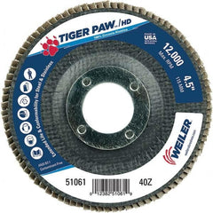 Weiler - Flap Discs Abrasive Type: Coated Flap Disc Type: Type 29 - Benchmark Tooling