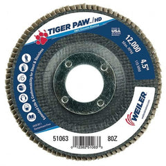 Weiler - Flap Discs Abrasive Type: Coated Flap Disc Type: Type 29 - Benchmark Tooling